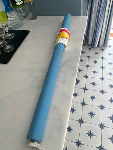 Photo of free Small blue roller blind for window (Upper Holloway N4) #3