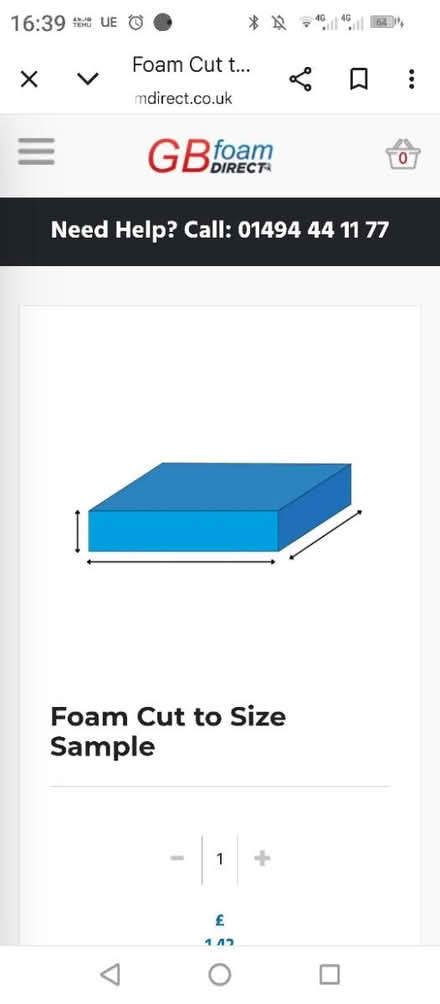 Photo of Foam for project (Henbury) #1