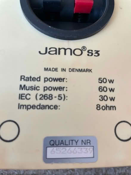 Photo of free 2 x Jamo S3 speakers (Welling DA16) #3