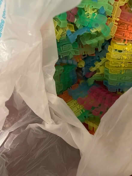 Photo of free Large bag of clean plastic linked car tracks (Cheadle SK8) #1