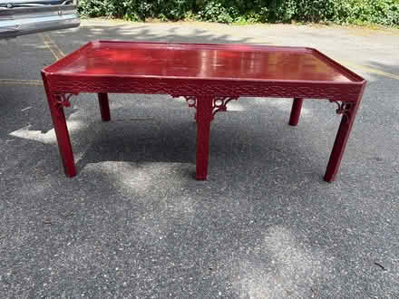 Photo of free Red coffee table (Allston) #2
