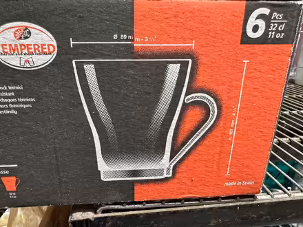 Photo of free 6 glass mugs (Cork city Centre) #2