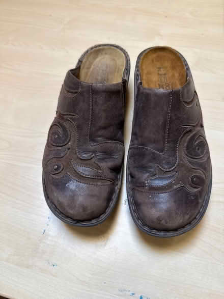 Photo of free Naot Brown leather clogs (95070) #2