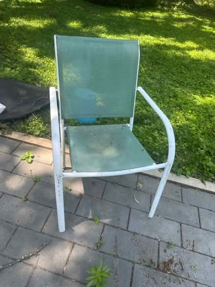 Photo of free 4 sage patio chairs (College Park) #1