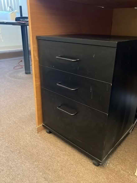 Photo of free 3-drawer cabinet (Marine View Ave/Old County Rd) #1