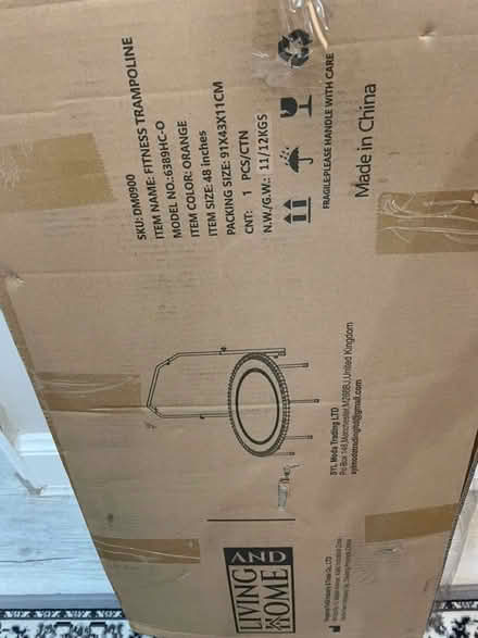 Photo of free Small trampoline with handle (Sutton) #1