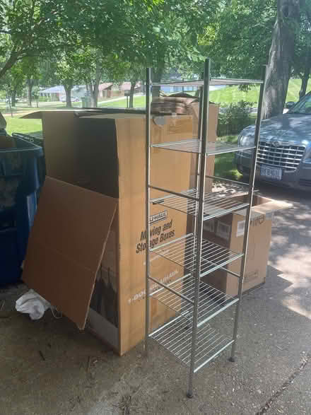 Photo of free wardrobe box and shelf (Maryland Heights) #1