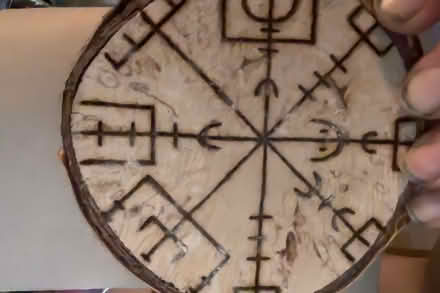 Photo of free Viking style ornament roundwood 4" (W2 - Notting Hill Gate) #1