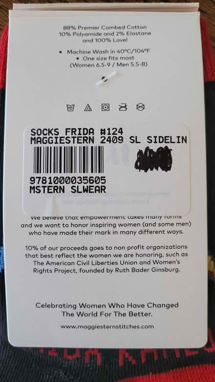 Photo of free Frida Kahlo socks - new (Adams Morgan) #3