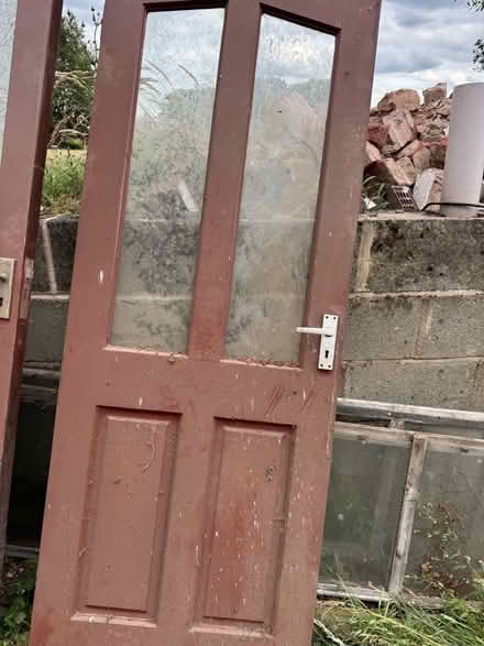 Photo of free Hardwood exterior door (Papplewick CP NG15) #1