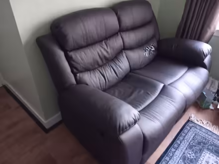 Photo of free 3x2 leather aire recliners (damaged) (Shieldhill FK1) #1