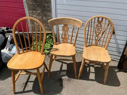 Photo of free Three wooden chairs (Headington Quarry, OX3) #1