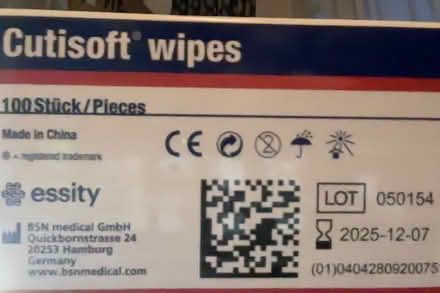 Photo of free Alcohol wipes (3 packs of 100) (W2 - Notting Hill Gate) #1