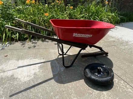 Photo of free Hanging planters + wheelbarrow (7mi and Livernois) #1