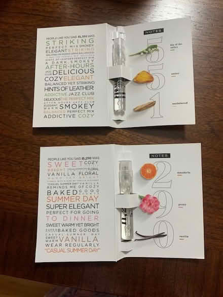 Photo of free Two perfume samples (Tamarac-Pine Island /McNab) #2
