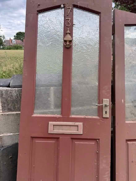 Photo of free Hardwood exterior door (Papplewick CP NG15) #1