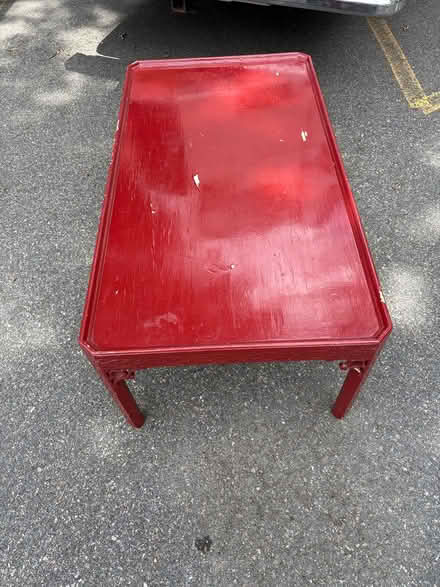 Photo of free Red coffee table (Allston) #3