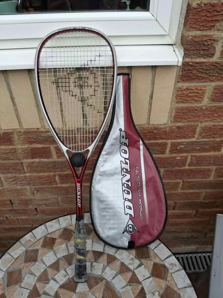 Photo of free Dunlop squash racket and ball (SN25 Abbey meads) #1