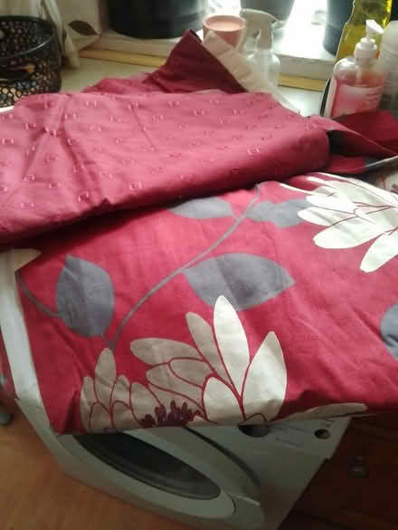 Photo of free Two sets of red curtains (Keighley) (Yorkshire) #1
