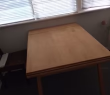 Photo of free wood table (Queen St E and Victoria Park) #1