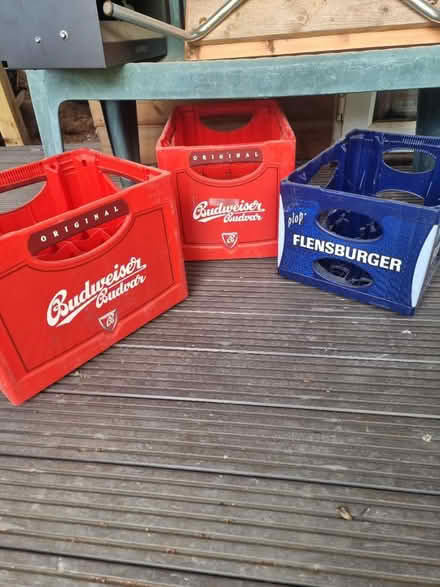 Photo of free Budweiser plus other beer crates (Newthorpe notts) #1