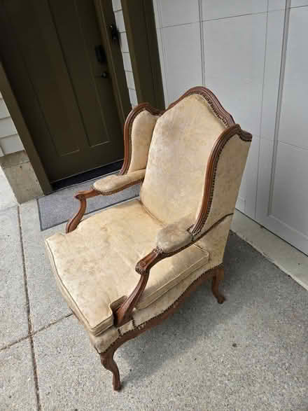 Photo of free Louis XV-style wingback armchair (Hillsboro, OR 97124 Old Orenco) #1