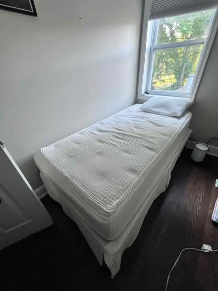 Photo of free Twin bed mattress + bedframe (Fairlawn/Anacostia) #1