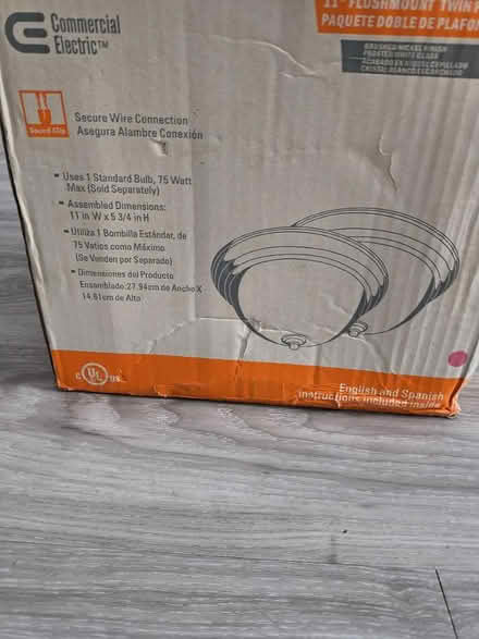 Photo of free 11" flush mount twin pack (Jamaica, NY) #1