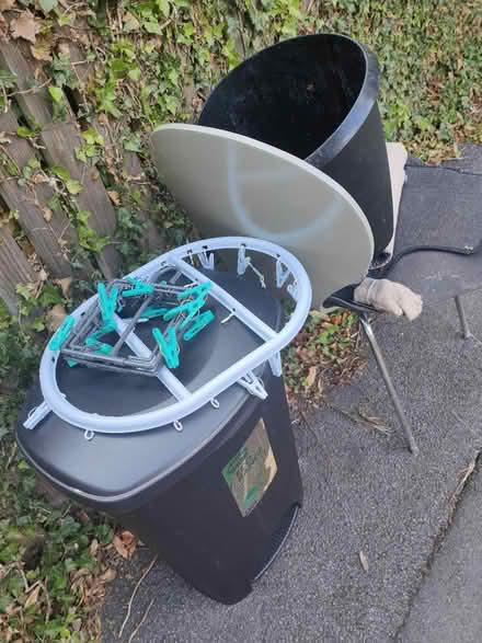Photo of free Bins, clothes peg holder, chair (LS6) #1