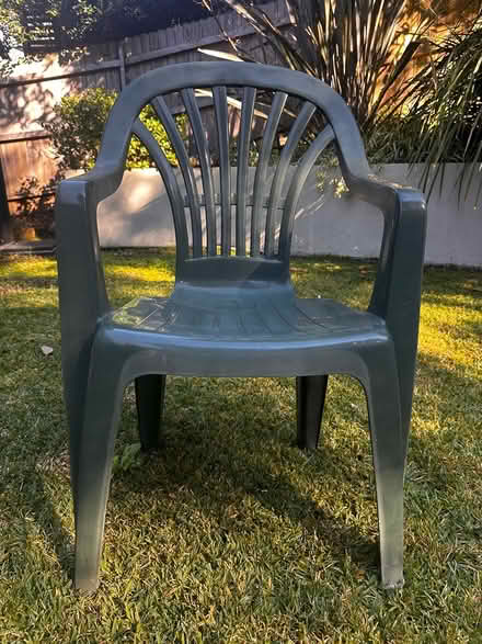 Photo of free 12 green plastic garden chairs (Killara) #3
