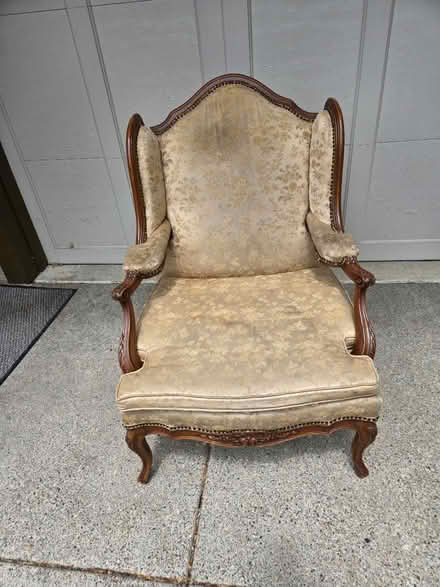 Photo of free Louis XV-style wingback armchair (Hillsboro, OR 97124 Old Orenco) #2