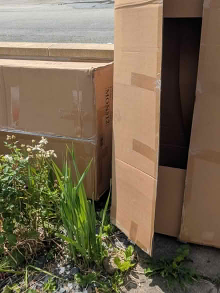Photo of free Empty sofa cardboard boxes (Llanelwedd) #1