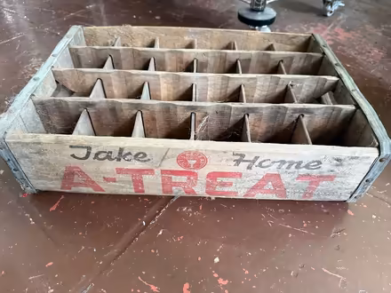 Photo of free vintage wooden soda crate (Belmont) #1