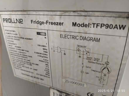 Photo of free Small fridge/freezer good condition (Mill Road, Cambridge, CB1) #2