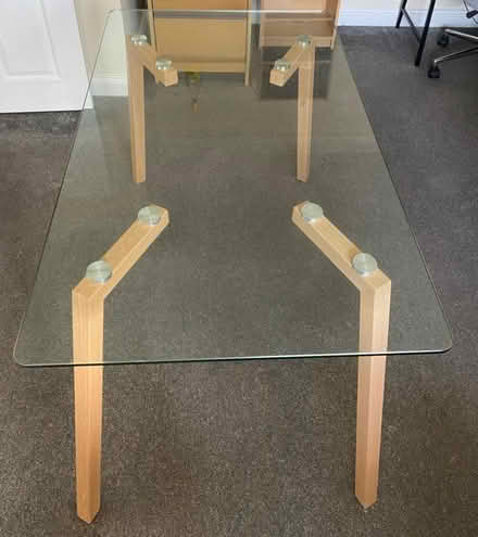 Photo of free Glass Wooden Table and 4 Chairs (BH10 - Northbourne) #2