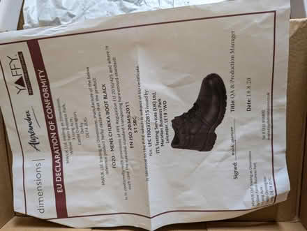 Photo of free new work boots (Montgomery St, EH7.) #2