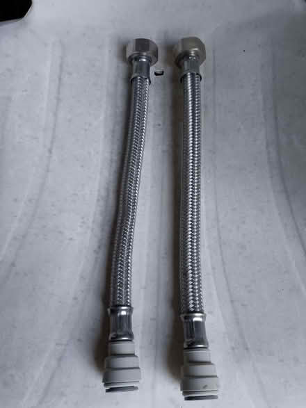 Photo of free Basin tap flexible connectors -1/2" BSP to 15mm pushfit (Bucknell SY7) #1
