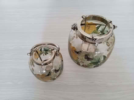 Photo of free Set Of Two M&S Glass Lanterns (ME10) #1