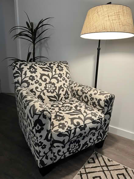 Photo of free Accent Couch with Lamp (Jamaica Plains) #1