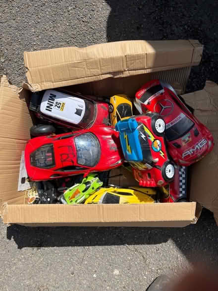 Photo of free Box of Rc cars and toy helicopters (Marlow Bottom SL7) #1
