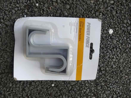 Photo of free Pack of 2 grey plastic over-door hooks (Kempsey WR5) #1