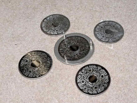 Photo of free Silver coasters with holder (AB22) #1