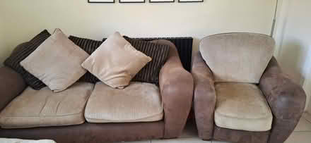 Photo of free Sofa & chair (Grimsargh PR2) #1