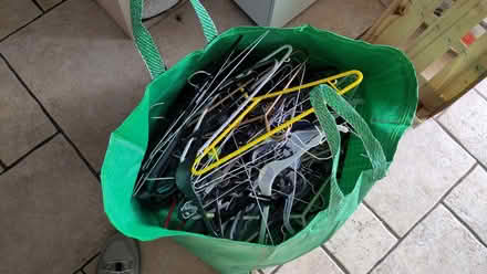 Photo of free Large bagful of coat hangers (Claverton BA2) #1
