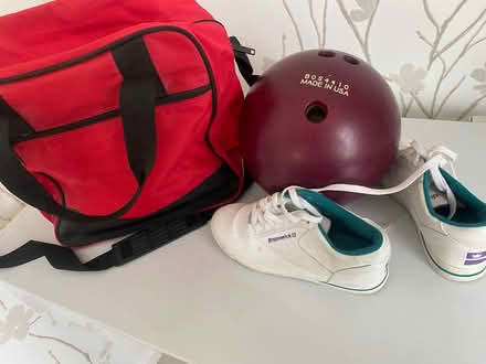 Photo of free Ladies size 5 bowling shoes + bag ten pin bowling ball (Sewerby YO16) #1