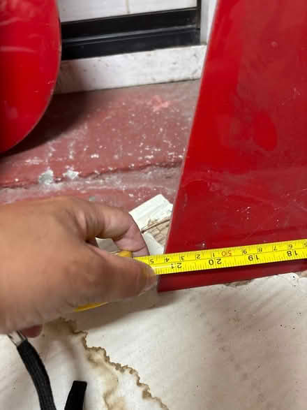Photo of free M- letter red plastic (SW8) #2