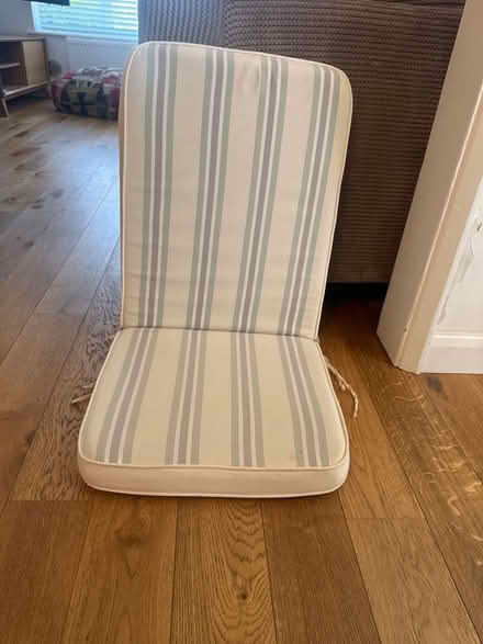 Photo of free 4 x garden chair cushions (Sg6 3nb) #1