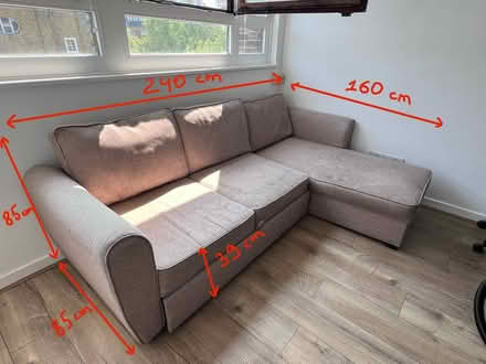 Photo of free L shaped sofa bed (N1 6jl) #1