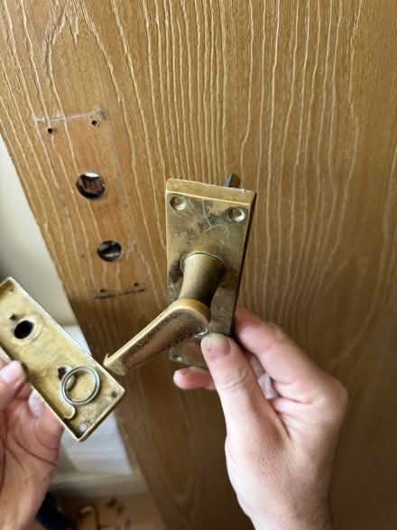 Photo of Bathroom Door handle with lock (Eye,) #1