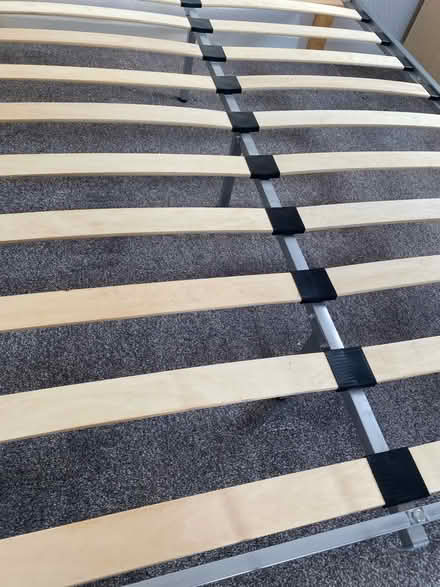 Photo of free Wood and metal double bed frame. (Sewerby YO16) #3